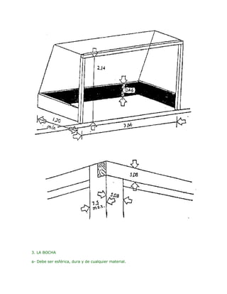 3. LA BOCHA

a- Debe ser esférica, dura y de cualquier material.
 