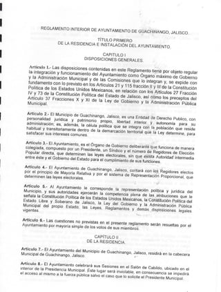 Reglamento interior del ayuntamiento de guachinango jalisco