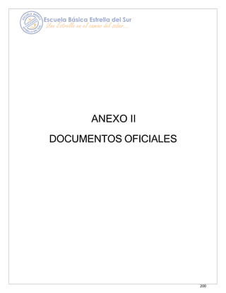 200
ANEXO II
DOCUMENTOS OFICIALES
 