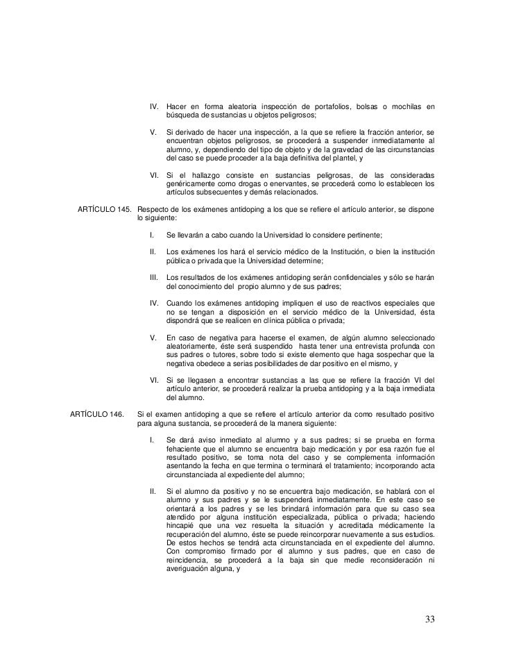 Reglamento licenciatura unitec