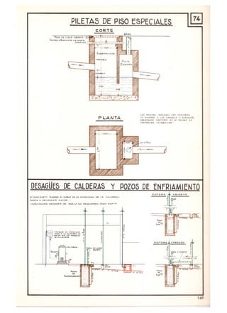 PILETAS DE PISO ESPECIALES §]
CORT¡;
S/,/So
••"'~U'" v. tU(lAIl A6't)l.TO
-LJ. ;T........D.. yV.'O¡IU.AO'O' ~.. ....'""R. ~
.: .......... [>0 ,
~t:,~" L
.,
t z¡
0v........1>I.~
ANTa
~-
CA"'AIl"
~A
-bf
v1.
1"-'
l---~
I '-.- - .
-
-o,. __
-
...IT
0 0'
V~ , ,.. ' '·;.rt"Ir ,'~. ~ ~-:. :':'';''' ~ .
l"'~ .. tDla ...~ I.UI~ ... U'" ~" .. v .. ~ , ... IHt~
PLANTA a f AtuHUO ~ 10) (AUDALU " anllWMf,
a UlltllDQH "A~ftl!t~ 1ft LO P'OJ IIlIt 111
I'~D'CI~"O" ')''''&11(,011 ."
~I-t _o~
I
z ;c,
o'o
b • • 'Iw ~ d-
I
~,:::
DESAGÜES DE CALDERAS Y POZOS DE ENFRIAMIENTO
."TOMJ1f",eRTOn pozo l'..,.... TE.o¿O<IA n _ .. Ol .... " .........0'0.0.0 DI< L6 c.....~ov:w....
- ..a.o.....,... ., Q"C ''''~~ ......yO<:! _
•""".-." .....,•• ""....""'..e, 01'< ~ L. I'UJ ~"'Q<.>'Ii_N PO.cO ...... ....... 1
, _""VJí ,
"-~.. ,- •• M
•
!
tH~'~
•,
~ ...."o ......"... J , -,-- '. ..' . L••U .... ,.~,.· O
• , =uuo,.u .......... ,
"• • l. <...'.... )
¡
r " "
"OUM{t;
m
ol, pI "6.._ ....
9~ .•,~",I
". ...".<.I loo,......
í : '1" ¡:_-~ •
='1W-" ----,.....,.
. ~ <o
o., ':"{¡"...... • .. <>0 .
~.. o o.
C' <> 'o'; -..M
I
~
8. E..ooo'~
E..nu..........""
Ó .I~ •,
"
""'"
. ~
149
 