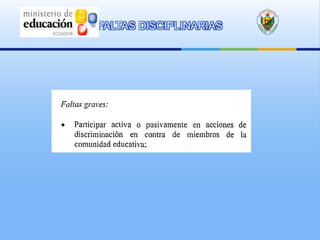 FALTAS DISCIPLINARIAS
 