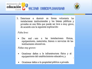 FALTAS DISCIPLINARIAS
 