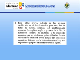 ACCIONES DISCIPLINARIAS
 