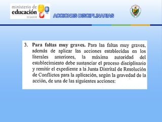 ACCIONES DISCIPLINARIAS
 