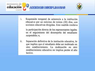 ACCIONES DISCIPLINARIAS
 
