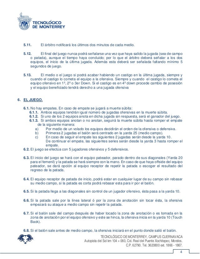 Reglamento tocho 5_itesmcva