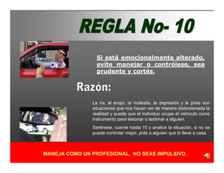 Reglas Basicas De Seguridad Para Automovilistas 2007