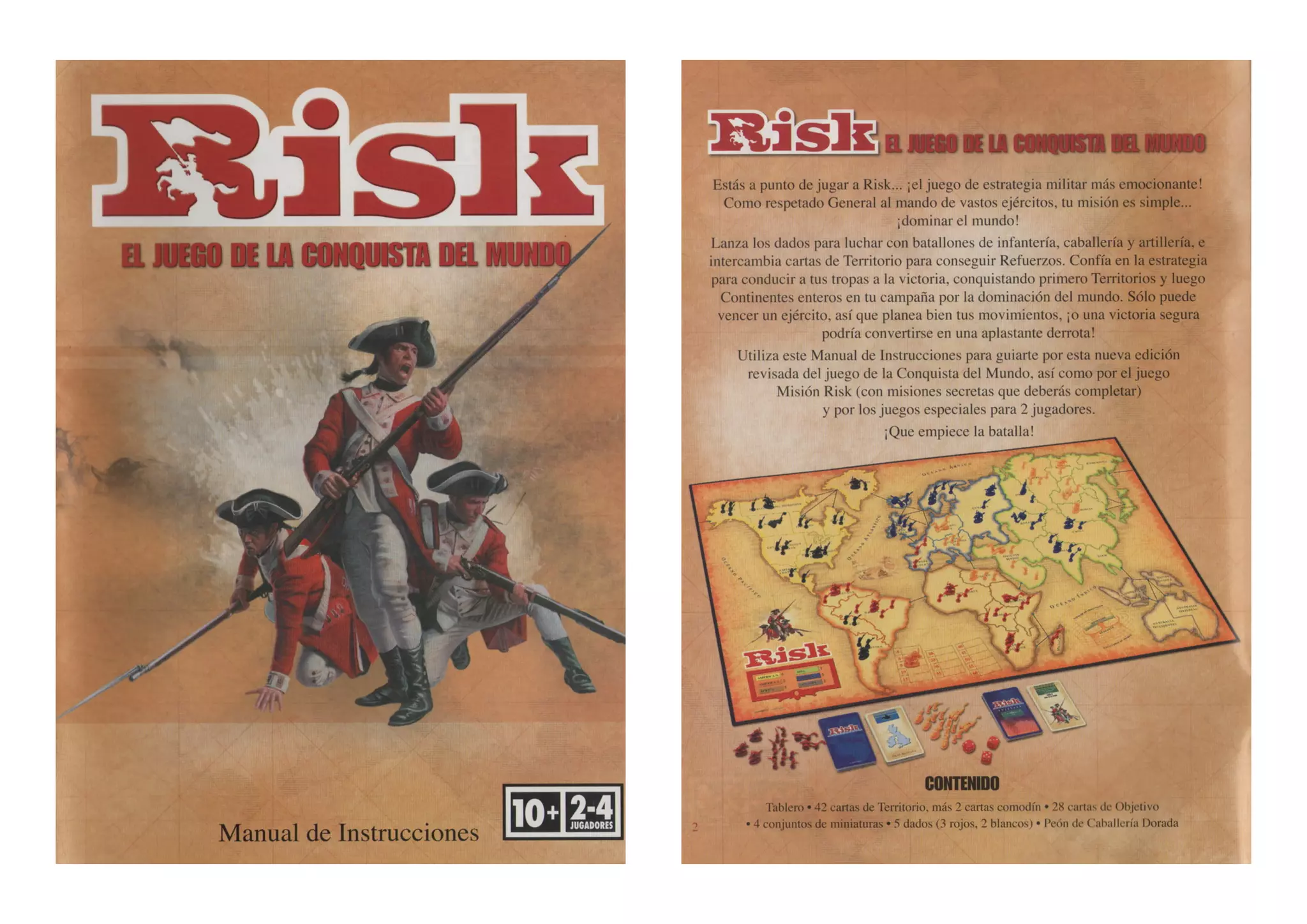 Reglas de juego Risk de Parker Hasbro año 2006 PPT