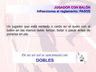 El jugador recepciona el balón en el aire y cae sobre los dos pies al mismo tiempo (parada en un tiempo), el pie de pivote puede ser cualquiera de ellos.
