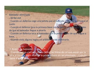 Reglas básicas del béisbol | PPT