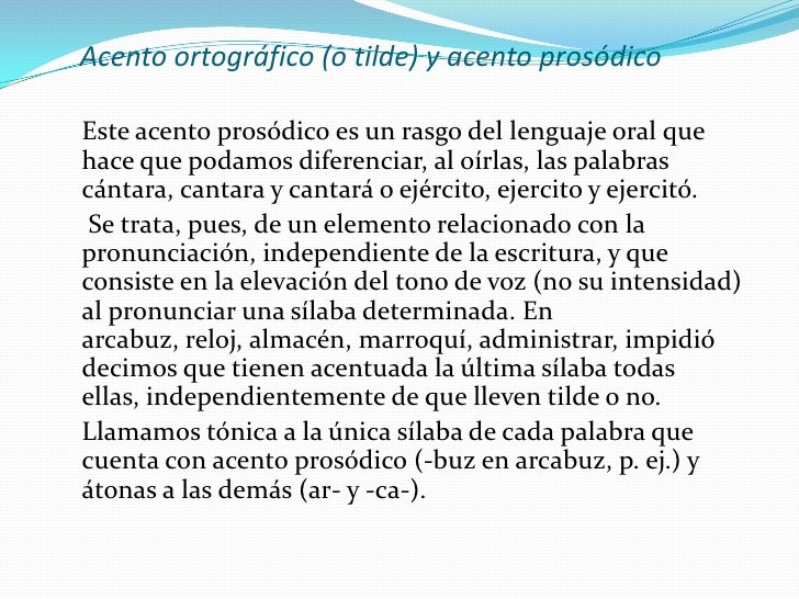 ORTOGRAFIA ACENTUACION