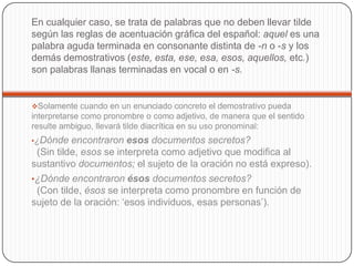 Reglas de acentuación | PPTX