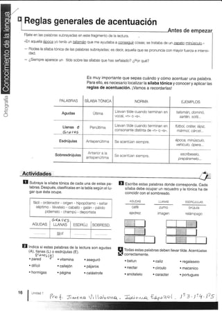 Reglas de acentuación | PDF