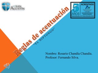 Nombre: Rosario Chandía Chandía.
Profesor: Fernando Silva.
 