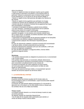 Reglas Del Futbolsal