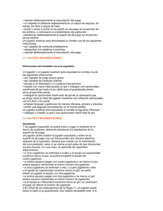 Reglas Del Futbolsal