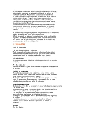 Reglas Del Futbolsal