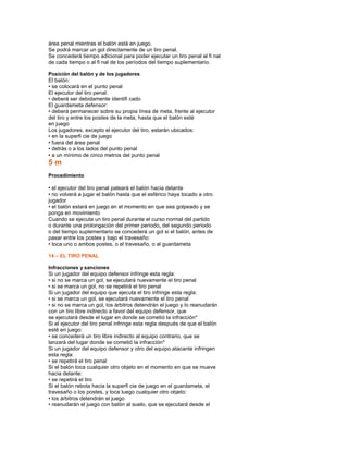 Reglas Del Futbolsal