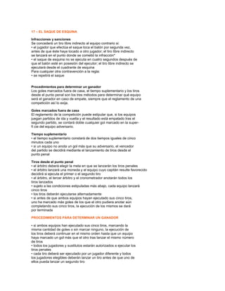 Reglas Del Futbolsal