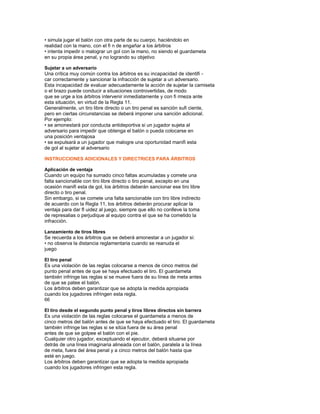 Reglas Del Futbolsal