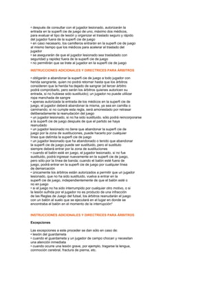 Reglas Del Futbolsal