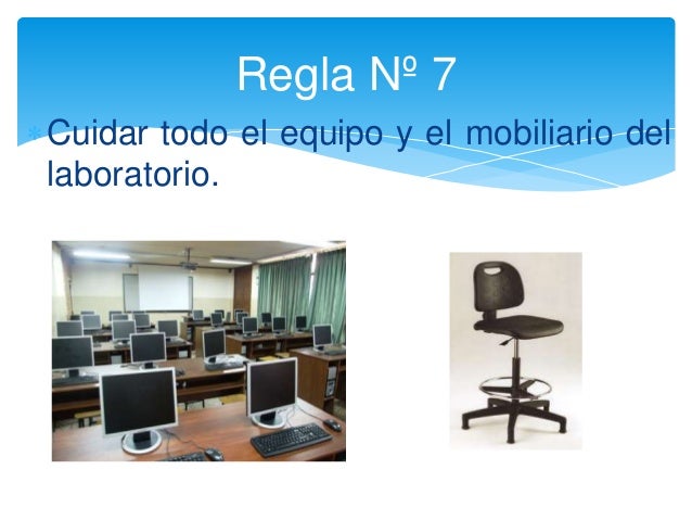 Reglas del laboratorio de informática