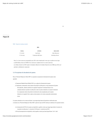 Reglas del ranking mundial de la wkf | PDF