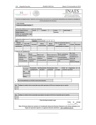 128 (Segunda Sección) DIARIO OFICIAL Martes 23 de diciembre de 2014
__________________________
 