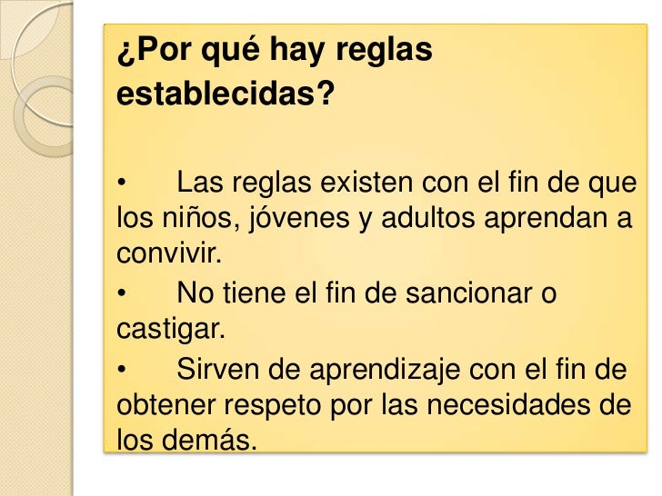 Reglas en la biblioteca