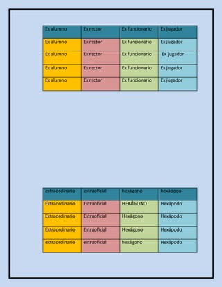 Ex alumno Ex rector Ex funcionario Ex jugador
Ex alumno Ex rector Ex funcionario Ex jugador
Ex alumno Ex rector Ex funcionario Ex jugador
Ex alumno Ex rector Ex funcionario Ex jugador
Ex alumno Ex rector Ex funcionario Ex jugador
extraordinario extraoficial hexágono hexápodo
Extraordinario Extraoficial HEXÁGONO Hexápodo
Extraordinario Extraoficial Hexágono Hexápodo
Extraordinario Extraoficial Hexágono Hexápodo
extraordinario extraoficial hexágono Hexápodo
 