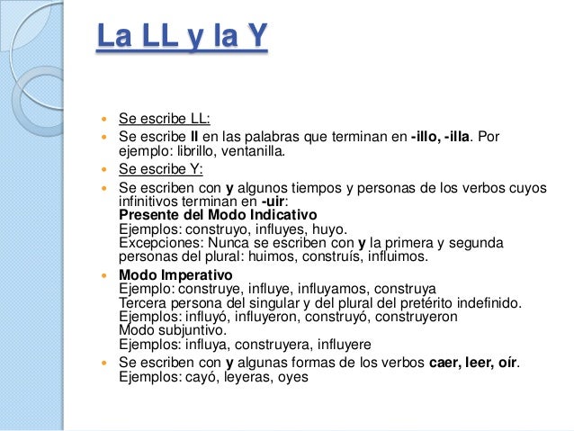 Reglas ortograficas