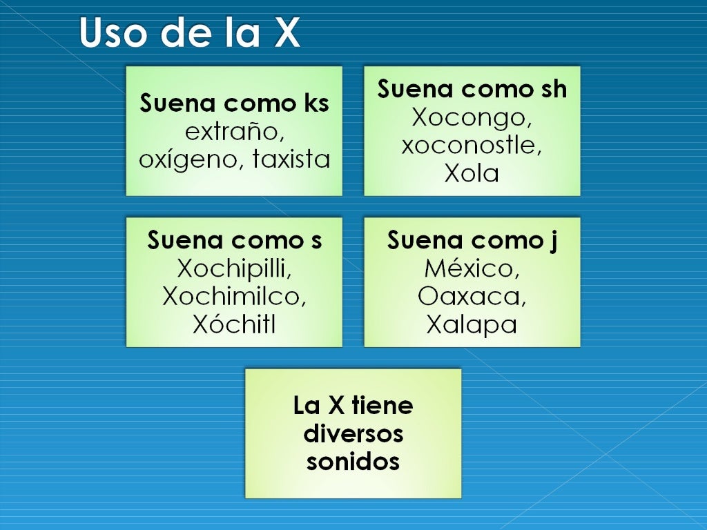 Reglas ortográficas c,s,z,x