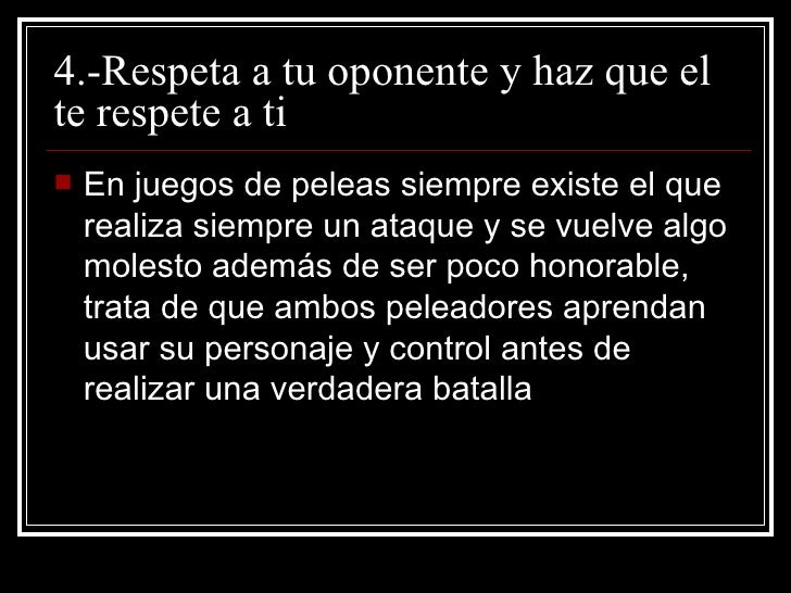 Reglas Para Disfrutar Un Videojuego