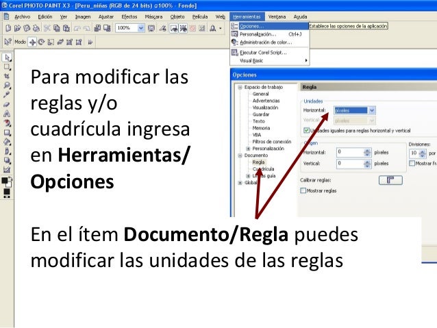 Resultado de imagen para uso de las reglas y la cuadricula corel draw