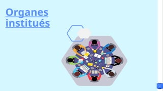 6
Organes
institués
 