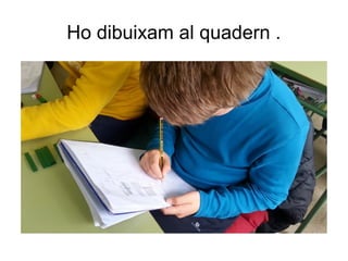 Ho dibuixam al quadern .
 