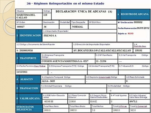 Regímenes aduaneros