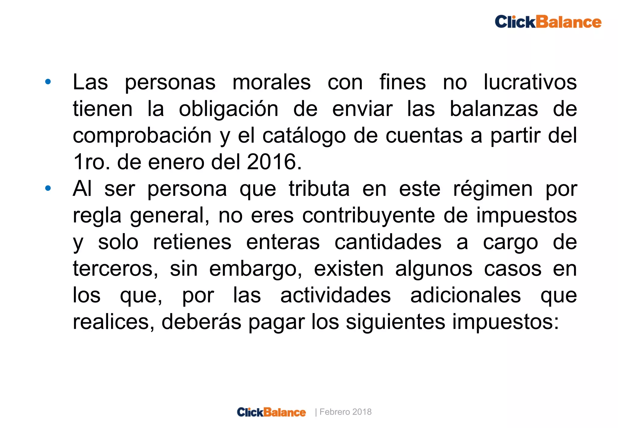 Regímenes fiscales para personas morales | PDF