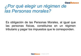Regímenes fiscales para personas morales | PDF