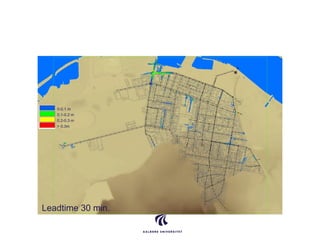 Leadtime 30 min.
0-0.1 m
0.1-0.2 m
0.2-0.3 m
> 0.3m
 