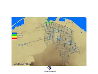 Leadtime 60 min.
0-0.1 m
0.1-0.2 m
0.2-0.3 m
> 0.3m
 