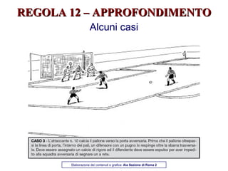 REGOLA 12 – APPROFONDIMENTO Alcuni casi Elaborazione dei contenuti e grafica:  Aia Sezione di Roma 2 