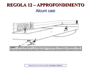 REGOLA 12 – APPROFONDIMENTO Alcuni casi Elaborazione dei contenuti e grafica:  Aia Sezione di Roma 2 
