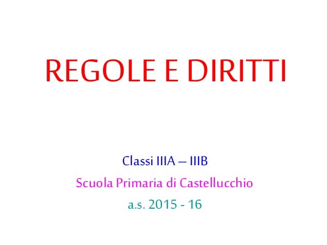 Regole E Diritti