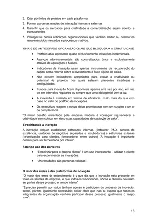 Resumo do Livro: As Regras da Inovação