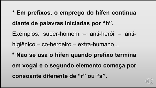 Regras do hifen | PPTX