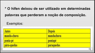 Hifen Example Regras do hifen | PPTX