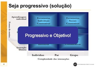 Seja progressivo (solução)
43
 