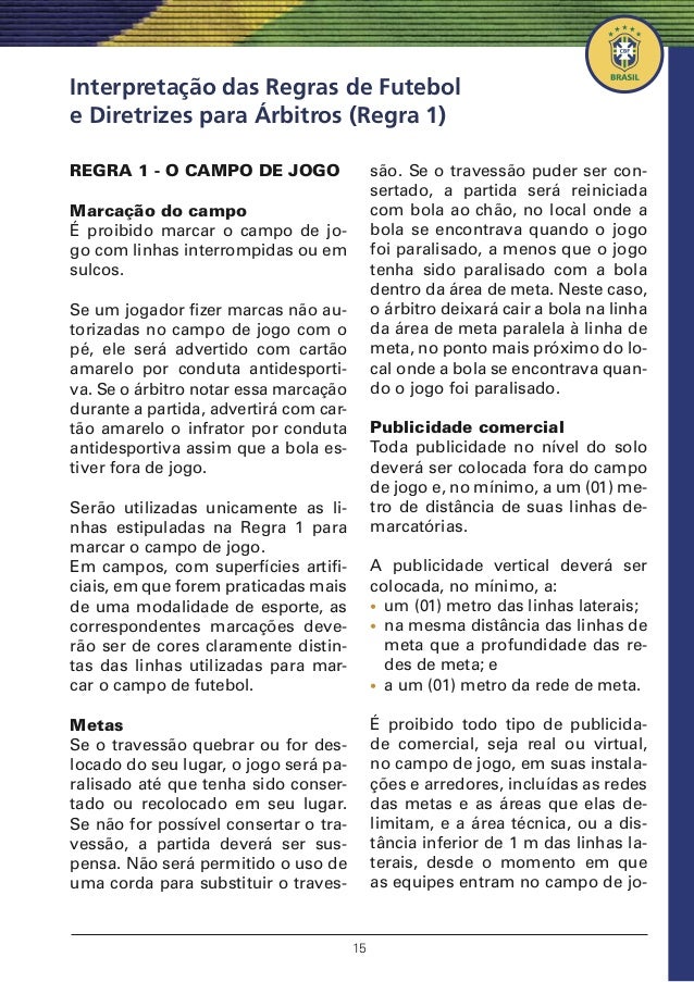 Regras Fifa Futebol